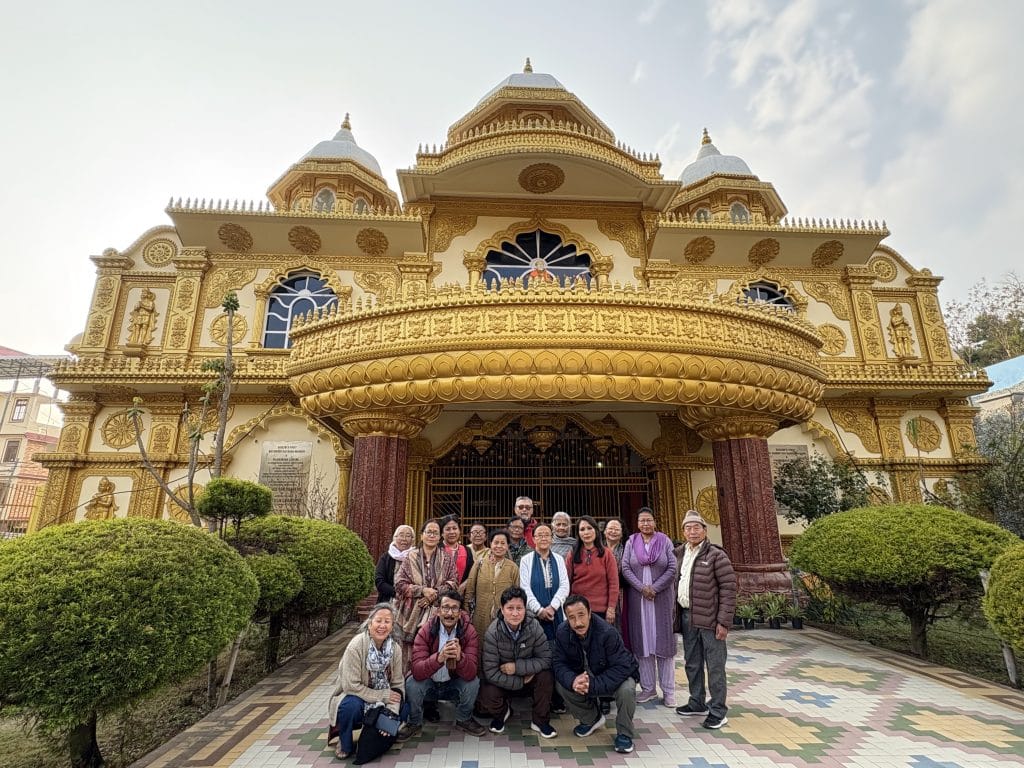 Image showing a group of senior citizens on a Elder care campaign by Kalpavriksha Welfare Society a NGO in Darjeeling.